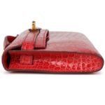 HERMÈS KELLY CUT BOUGAINVILLEA SHINY POROSUS CROCODILE GOLD HARDWARE