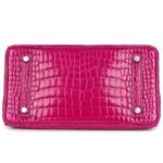 HERMÈS BIRKIN 25 ROSE SHEHERAZADE SHINY POROSUS CROCODILE PALLADIUM HARDWARE