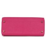 PRE-OWNED HERMÈS KELLY RETOURNE 28 ROSE SHOCKING CHEVRE GOLD HARDWARE