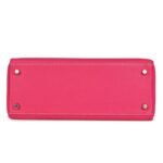 PRE-OWNED HERMÈS KELLY RETOURNE 28 ROSE TYRIEN CANDY EPSOM PALLADIUM HARDWARE