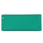 HERMÈS KELLY SELLIER 28 VERT VERONE MADAME AND SHINY NILOTICUS CROCODILE TOUCH PALLADIUM HARDWARE