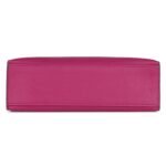 PRE-OWNED HERMÈS KELLY POCHETTE ROSE POURPRE SWIFT PALLADIUM HARDWARE