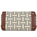 PRE-OWNED HERMÈS BIRKIN 30 MARRON D'INDE BUFFALO AND MOSAIQUE CANVAS PALLADIUM HARDWARE
