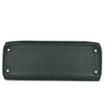 PRE-OWNED HERMÈS GHILLIES KELLY 35 RETOURNE VERT FONCE CLEMENCE AND VERT ANGLAIS EVERCOLOR PALLADIUM HARDWARE