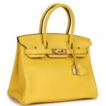 HERMÈS BIRKIN 30 JAUNE DE NAPLES TAURILLON NOVILLO ROSE GOLD HARDWARE