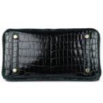 HERMÈS BIRKIN 25 VERT CYPRESS SHINY NILOTICUS CROCODILE GOLD HARDWARE