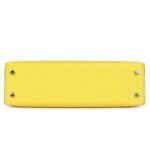 HERMÈS KELLY SELLIER 20 JAUNE CITRON CHEVRE PALLADIUM HARDWARE