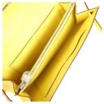 HERMÈS KELLY TO GO WALLET JAUNE CITRON OSTRICH PALLADIUM HARDWARE