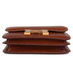 HERMÈS KELLY SELLIER 25 FAUVE BARENIA PALLADIUM HARDWARE