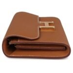 HERMÈS CONSTANCE WALLET TO GO GOLD EPSOM GOLD HARDWARE