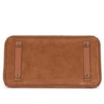 HERMÈS BIRKIN 25 CHAMOIS GRIZZLY AND GOLD SWIFT GOLD HARDWARE