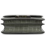 HERMÈS CONSTANCE 18 GRIS CIMENT SHINY ALLIGATOR PALLADIUM HARDWARE