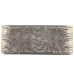 HERMÈS KELLY SELLIER 25 OMBRE VARANUS SALVATOR LIZARD PALLADIUM HARDWARE