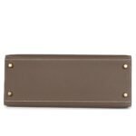 HERMÈS KELLY SELLIER 28 ETOUPE EPSOM GOLD HARDWARE
