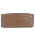HERMÈS KELLY SELLIER 25 ETOUPE TADELAKT PALLADIUM HARDWARE
