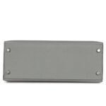 HERMÈS SPECIAL ORDER HSS KELLY SELLIER 28 GRIS MOUETTE VERSO TOGO BRUSHED PALLADIUM HARDWARE