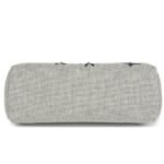 HERMÈS HERBAG ZIP 31 PM HOBNAILED BLACK AND ECRU PRINTED H PLUME CANVAS AND VACHE HUNTER PALLADIUM HARDWARE