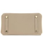 HERMÈS SPECIAL ORDER HSS BIRKIN 25 GRIS TOURTERELLE AND CRAIE TOGO BRUSHED GOLD HARDWARE