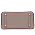 HERMÈS SPECIAL ORDER HSS BIRKIN 25 GRIS ASPHALTE AND ANENOME TOGO BRUSHED PALLADIUM HARDWARE