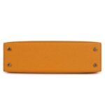 HERMÈS KELLY SELLIER 20 MOUTARDE CHEVRE PALLADIUM HARDWARE