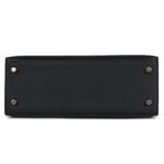 HERMÈS KELLY SELLIER 25 BLACK EPSOM GOLD HARDWARE