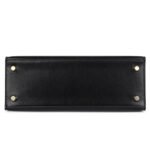 PRE-OWNED HERMÈS KELLY SELLIER 25 BLACK BOX GOLD HARDWARE