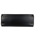 VINTAGE HERMÈS KELLY RETOURNE 32 BLACK BOX GOLD HARDWARE