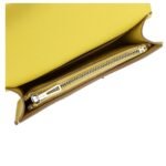 HERMÈS CONSTANCE SLIM WALLET LIME EVERCOLOR PALLADIUM HARDWARE