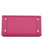 HERMÈS BIRKIN SELLIER 25 ROSE POURPRE VEAU MADAME PALLADIUM HARDWARE