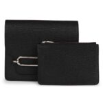 HERMÈS ROULIS SLIM WALLET BLACK CHEVRE MYSORE PALLADIUM HARDWARE