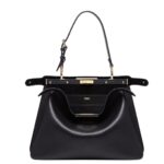 FENDI PEEKABOO SOFT MEDIUM LEATHER BAG