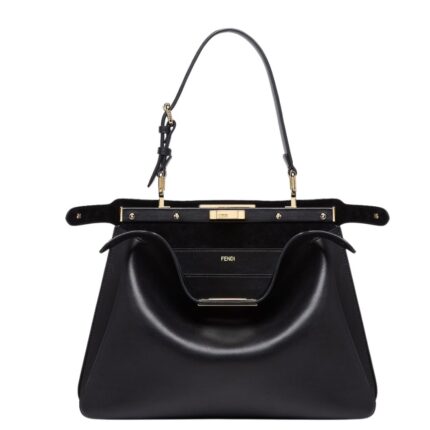 FENDI PEEKABOO SOFT MEDIUM LEATHER BAG