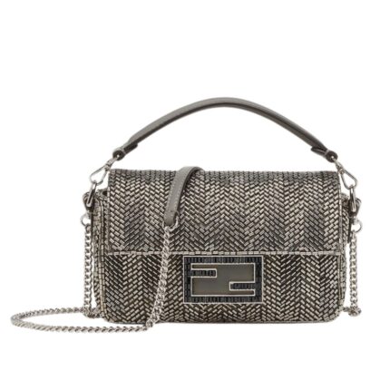 FENDI BAGUETTE MINI BAG EMBROIDERED WITH BEADS