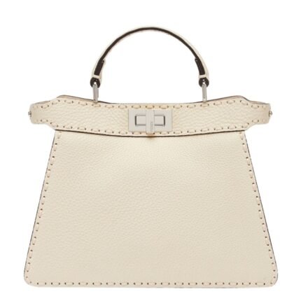 FENDI PEEKABOO ISEEU SMALL SELLERIA BAG WITH 556 HAND SEWN TOPSTITCHES