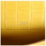 HERMÈS KELLY CUT MIMOSA MATTE ALLIGATOR PALLADIUM HARDWARE