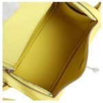 HERMÈS MINI LINDY LIMONCELLO CLEMENCE PALLADIUM HARDWARE