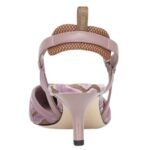 FENDI COLIBRÌ LITE FF JACQUARD VELVET MEDIUM-HEELED SLINGBACKS