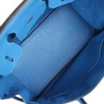 PRE-OWNED HERMÈS BIRKIN 30 MYKONOS CLEMENCE GOLD HARDWARE