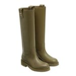 FENDI FILO GREEN LEATHER BOOTS