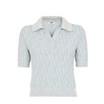FENDI SWEATER FF WOOL AND CASHMERE POLO SHIRT