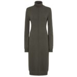 FENDI DARK GREEN CASHMERE DRESS