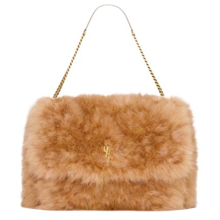 SAINT LAURENT OVERSIZED NIKI IN FEATHERS