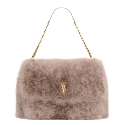 SAINT LAURENT OVERSIZED NIKI IN FEATHERS