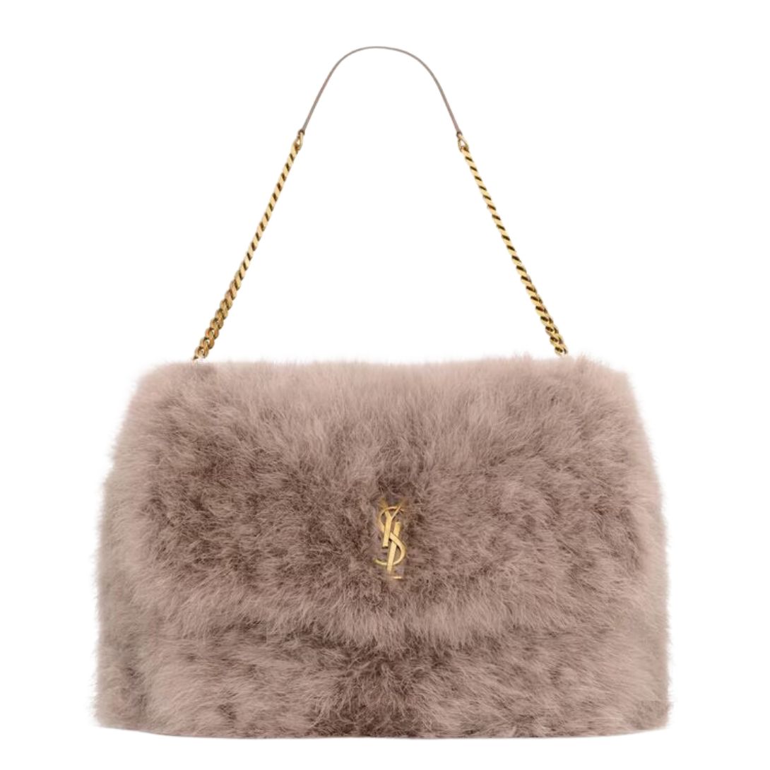 1 SAINT LAURENT OVERSIZED NIKI IN FEATHERS