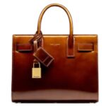 SAINT LAURENT SAC DE JOUR IN PATENT LEATHER NANO