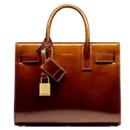 SAINT LAURENT SAC DE JOUR IN PATENT LEATHER NANO
