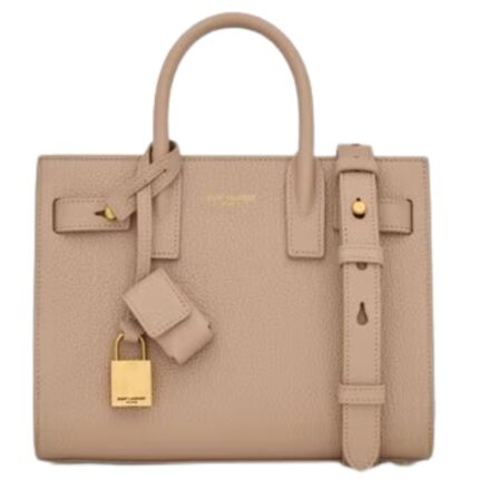 SAINT LAURENT SAC DE JOUR IN SUPPLE GRAINED LEATHER NANO