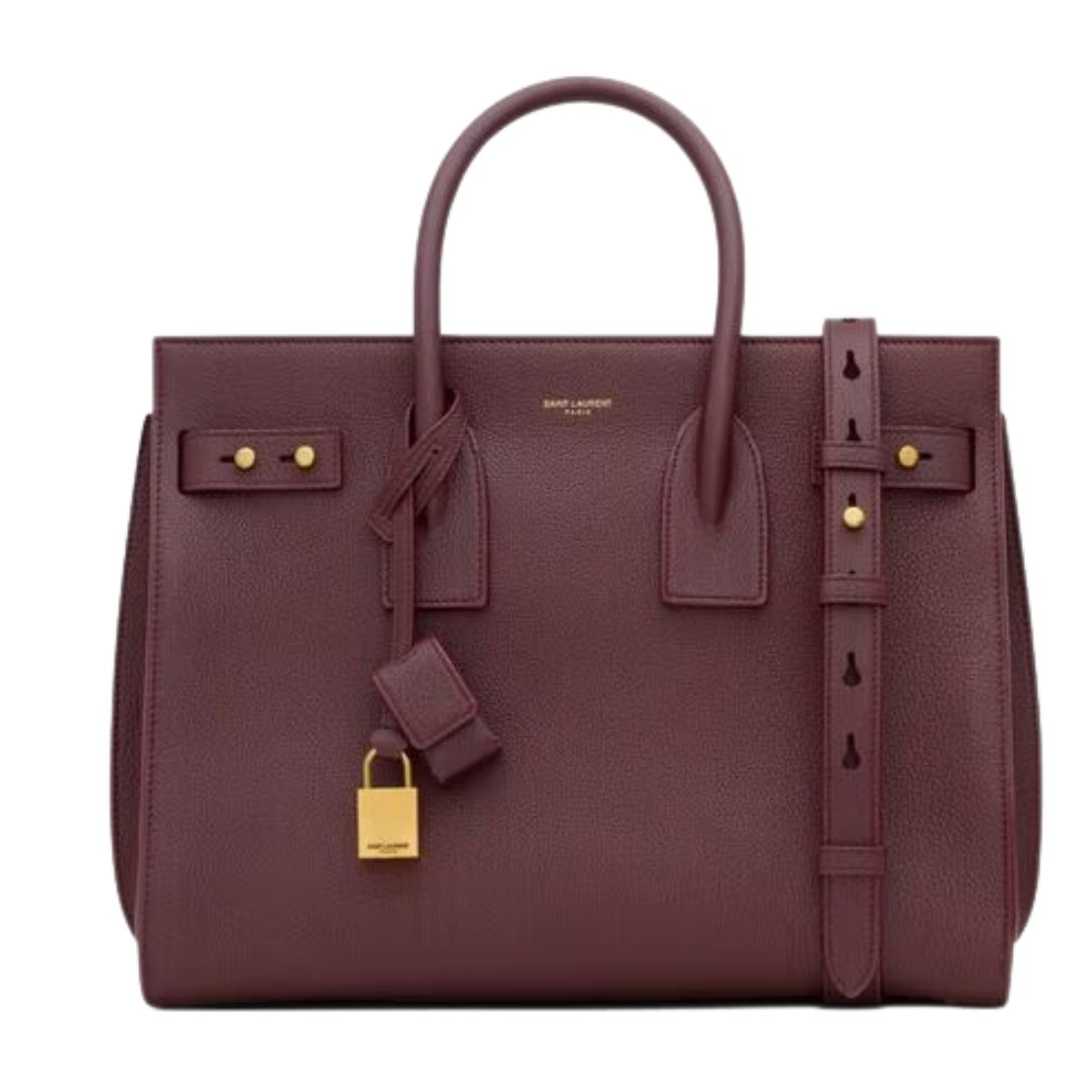 1 SAINT LAURENT SAC DE JOUR IN SUPPLE GRAINED LEATHER SMALL
