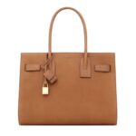 SAINT LAURENT SAC DE JOUR IN SUPPLE VEGETABLE LEATHER LARGE