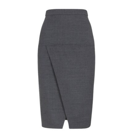 FENDI PINSTRIPED WOOL SKIRT